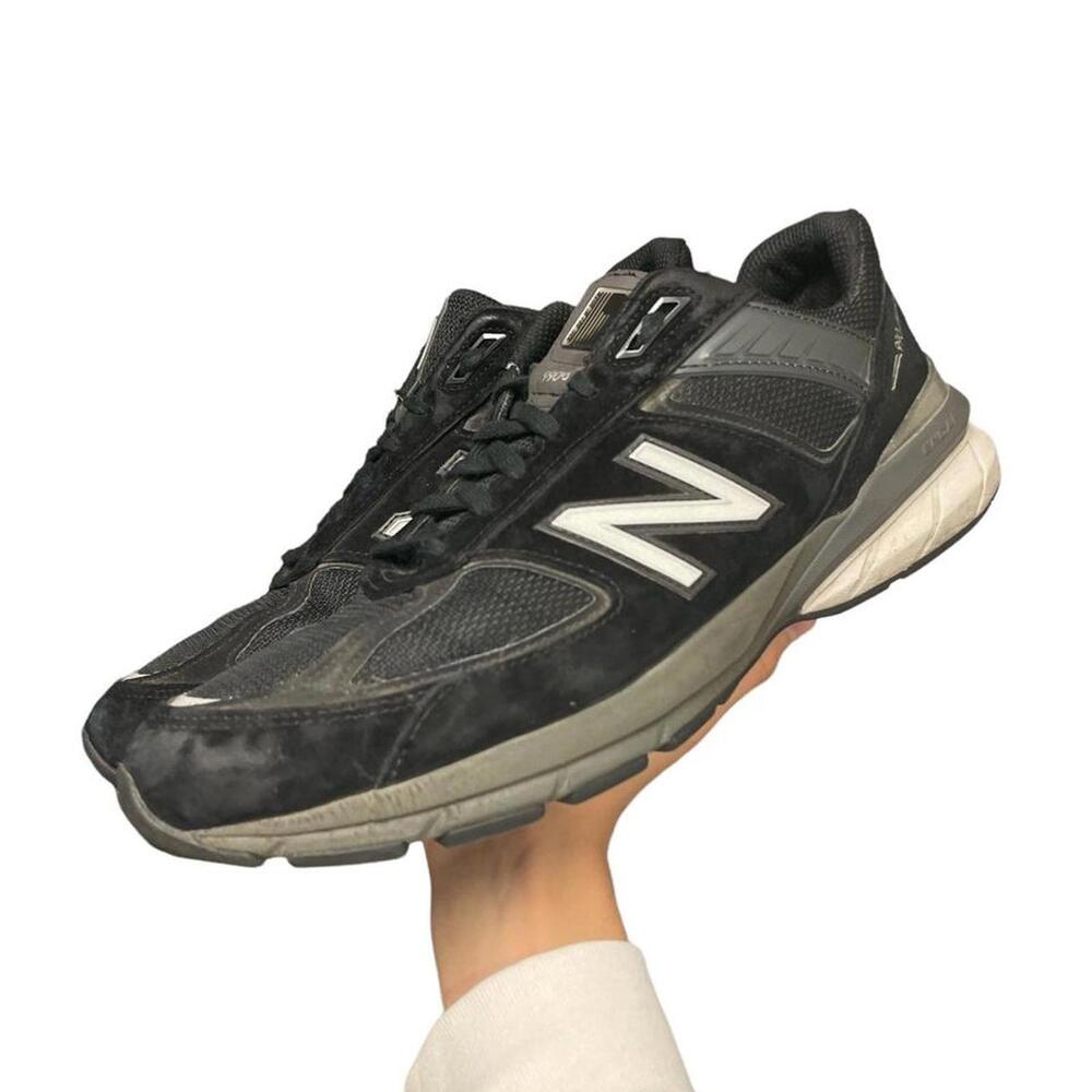 New Balance 990v5 M990BK5 Black Silver Sneaker Shoe.